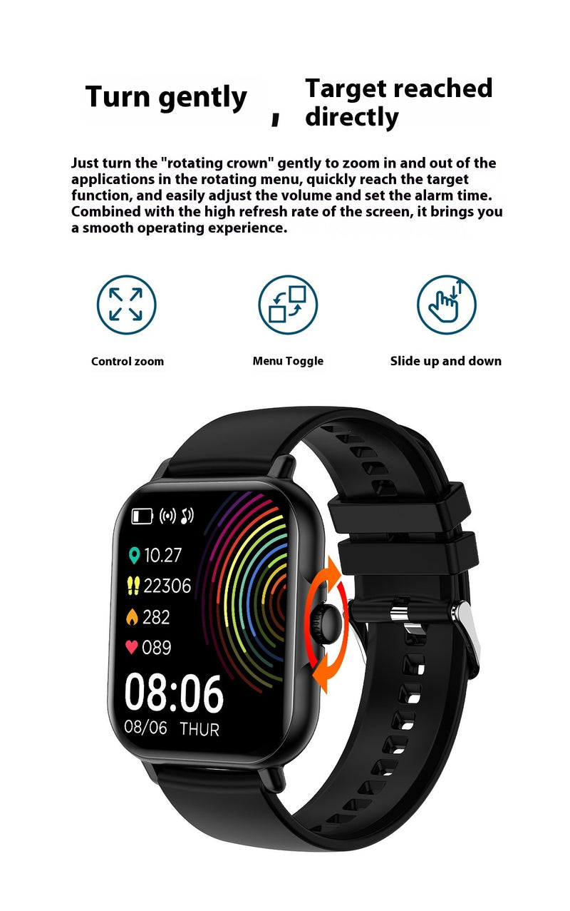 Bluetooth-compatible Calling Smart Watch Message Reminder Sports Heart Rate Sleep Monitoring