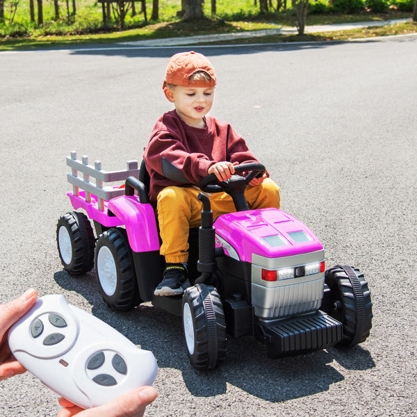 12V7AH Battery Powered Toy Tractor With Trailer