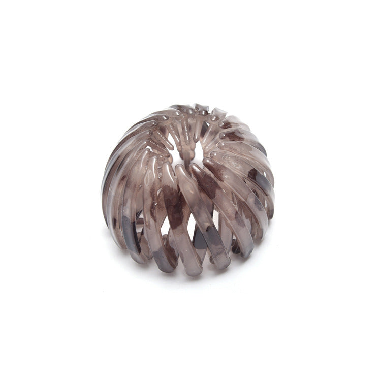 Bird's Nest Hairpin Color Rhinestone Ponytail Ball Hairpin