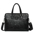 Men's New Crocodile Pattern Business Computer Bag Shoulder Briefcase