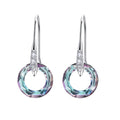 Austrian Crystal S925 Silver Universe Ring With Diamond Ear Hook Earrings