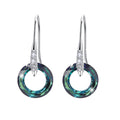 Austrian Crystal S925 Silver Universe Ring With Diamond Ear Hook Earrings