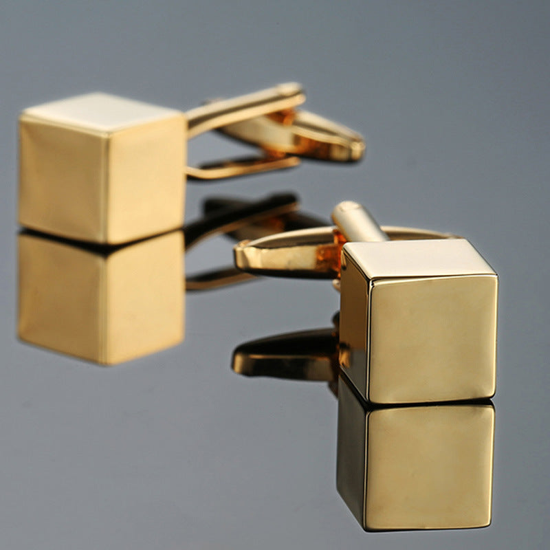 Men's Enamel Craft Vintage Pattern Series Cube Cufflinks