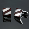 Men's Enamel Craft Vintage Pattern Series Cube Cufflinks