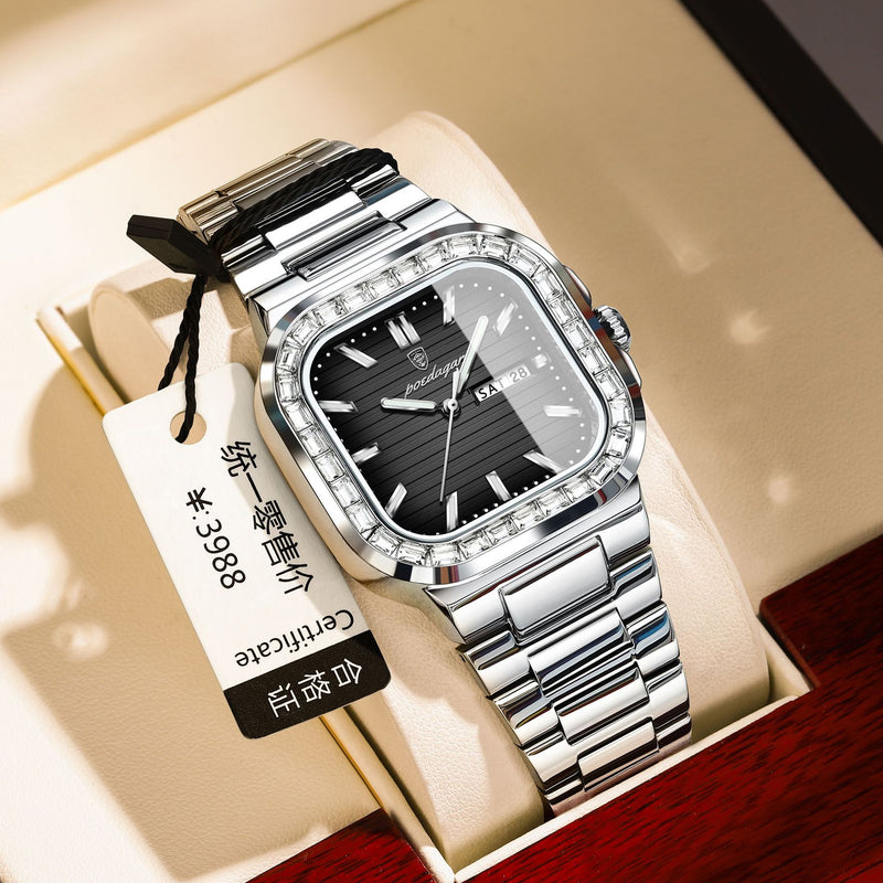 Double Calendar Men's Watch Diamond