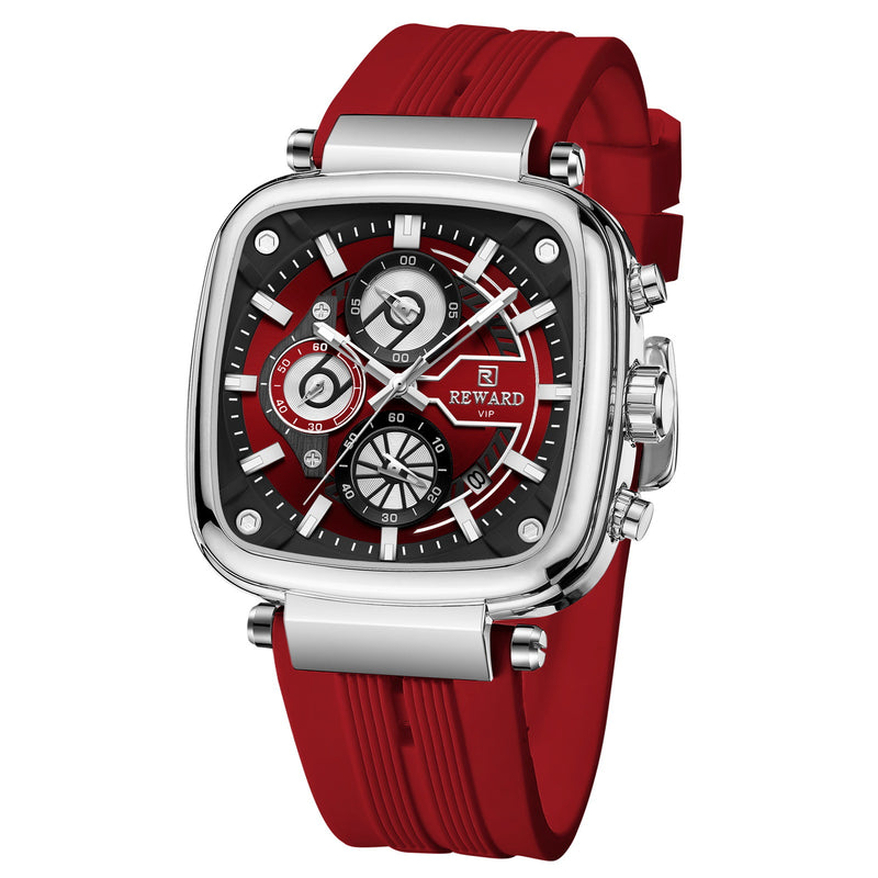 Reward Multi-function Sports Quartz Men's Watch Silicone Watch