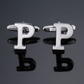 Men's French English Letter Cufflinks