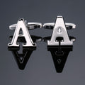 Men's French English Letter Cufflinks