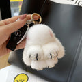 Mink Plush Cute Net Red Rabbit Pendant Keychain