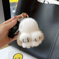 Mink Plush Cute Net Red Rabbit Pendant Keychain