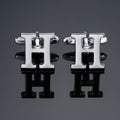 Men's French English Letter Cufflinks