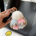 Mink Plush Cute Net Red Rabbit Pendant Keychain