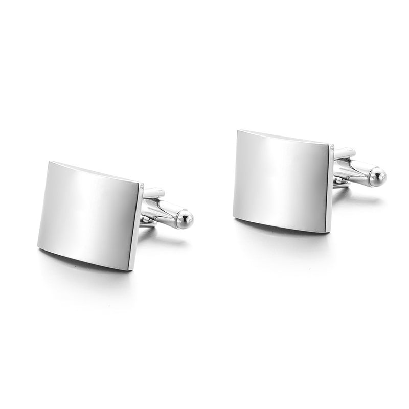 High Quality Plain Glossy Cufflinks French Western-style Clothes