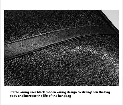 Men's Real-leather Handbag Double Zipper Cattlehide Leather Fashion